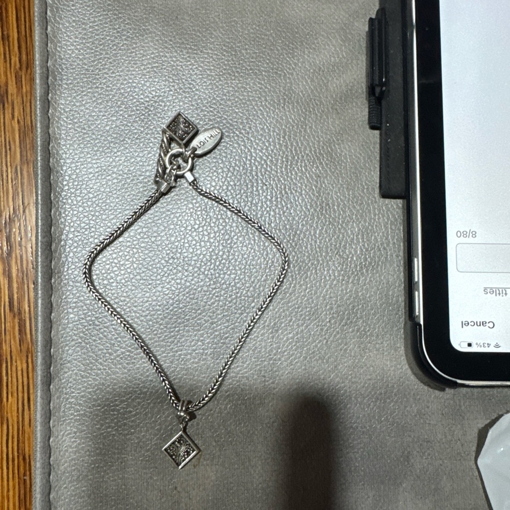Silver anklet with Charm